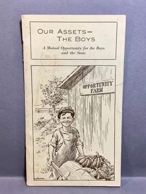 Opportunity Farm New Gloucester Maine Homeless Boys Booklet Pamphlet