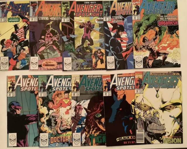 Avengers Spotlight #31-40 ~ 10 Issue Run ~ 1990 Marvel ~ Lots Of Pics ~ Vf/Nm!