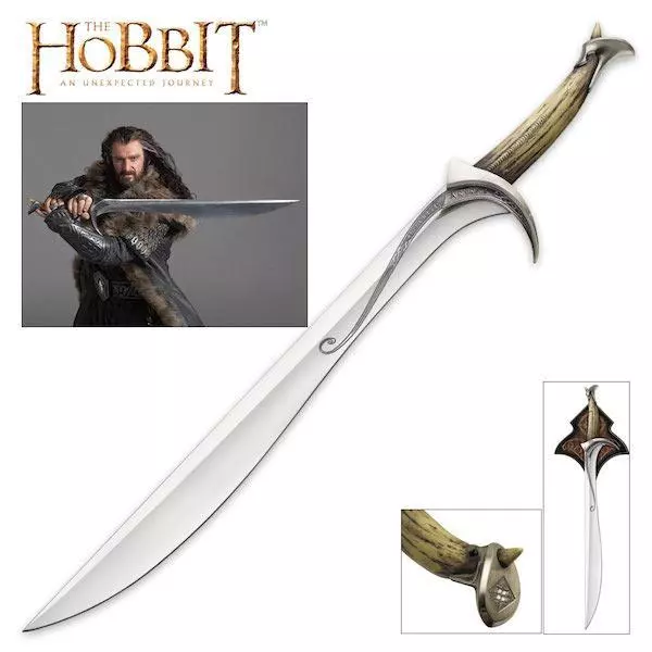 The Hobbit Thorin Oakenshield 39" Orcrist Sword with Plaque United Cutlery COA