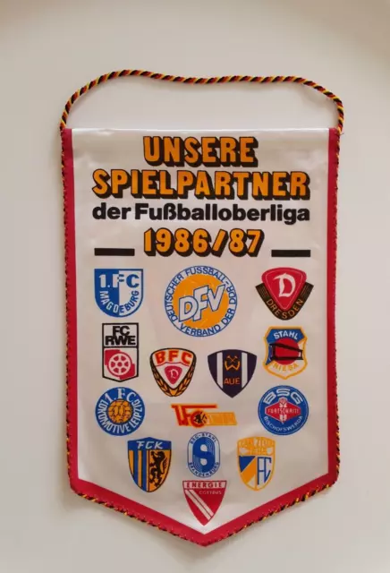 Fußball Wimpel DDR  Vorwärts Frankfurt /Oder  Oberliga 1986/87