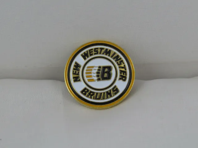 Vintage Western Hockey League Pin (WHL) - New Westminter Bruins - Stamped Pin