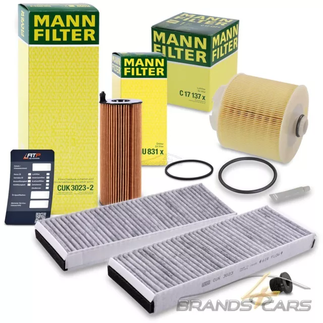 Mann-Filter Inspektionspaket Filtersatz A Für Audi A6 4F C6 2.7 3.0 Tdi 04-08