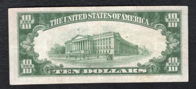 Fr. 2309 1934-A $10 Ten Dollars “North Africa” Silver Certificate Very Fine+ 2