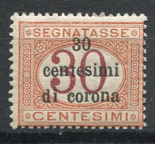 Trento and Trieste 1919 Sass. 4 MH 40% postage due 30c on 30c