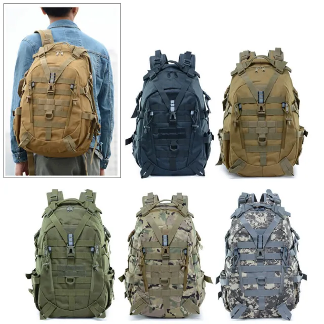 Outdoor Military Travel 25L Hiking Molle Tactical Backpack Rucksack Camping Bag