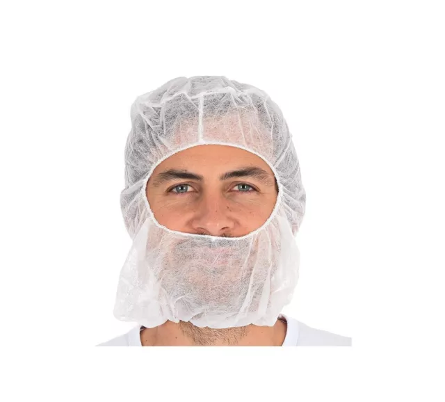 MEDICAL NATION 1000 Disposable Beard and Hair Net | Disposable Bouffant Hoods...