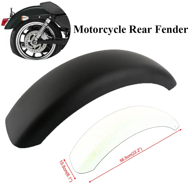 6.1 Inch Gloss Black Short Motorcycle Rear Fender For Harley Bobber Chopper