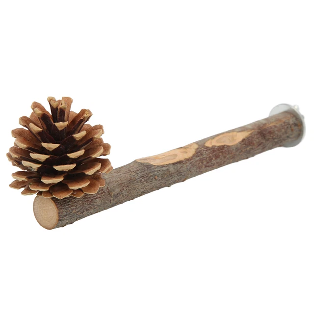 Natürliche Barsch Vogel Stand Pole Kauen Applewood Vogel Barsch Kfig Zubehr Tde