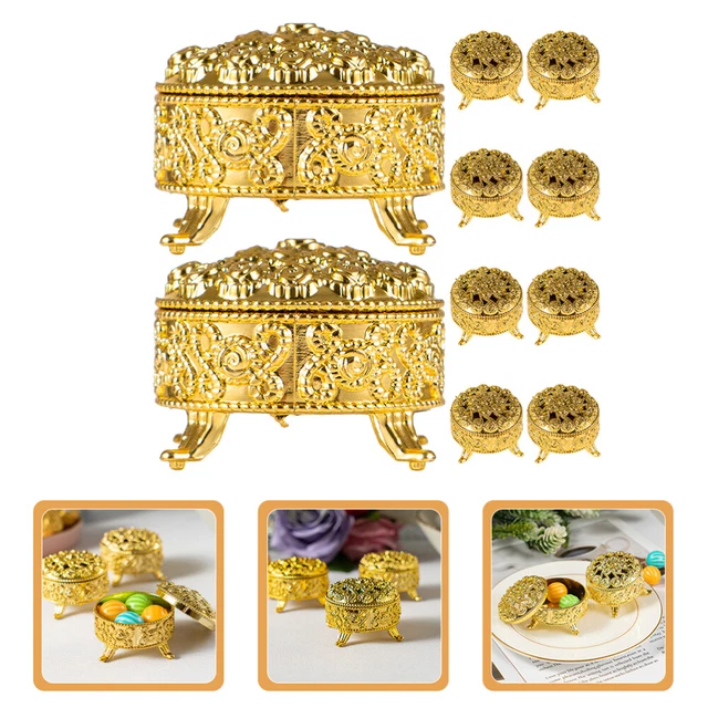 10pcs Boîtes-cadeaux Boîtes-cadeaux Boîtes de réception de mariage Boîte