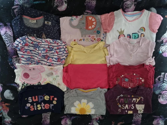 Girls Clothing Bundle Job Lot Short Long T Shirts Size 3-4 Years Next George etc