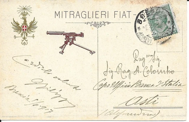 Prima Guerra mondiale - Militari - Mitraglieri - Duca d'Aosta