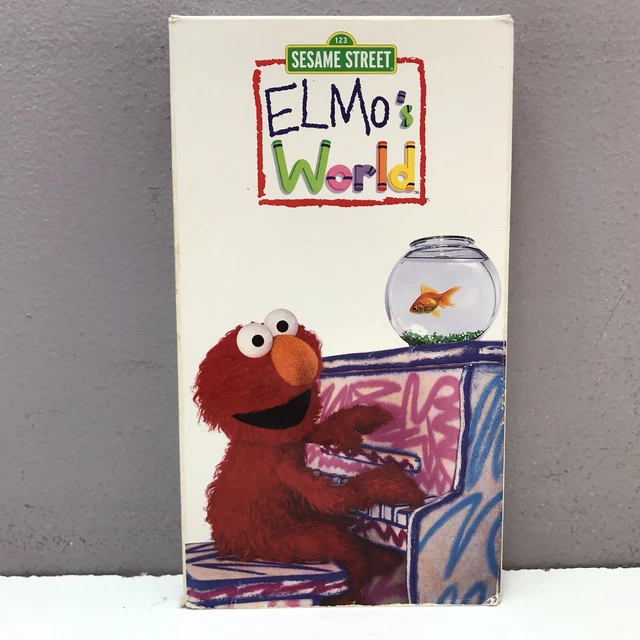 SESAME STREET ELMO'S World VHS Video Tape Original First Show *BUY 2
