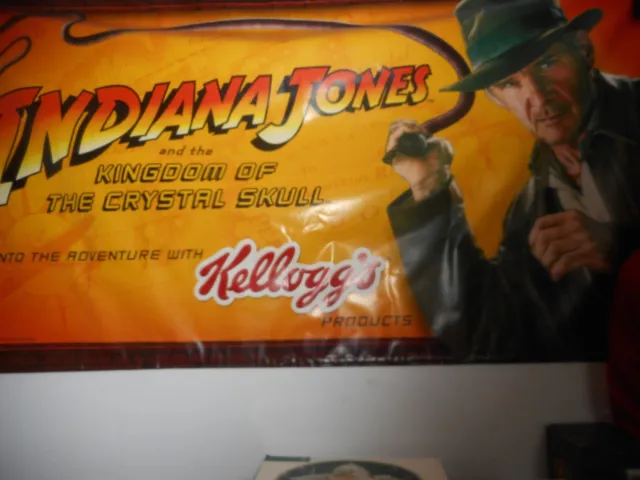"INDIANA JONES" Advertising Banner Kellogg's