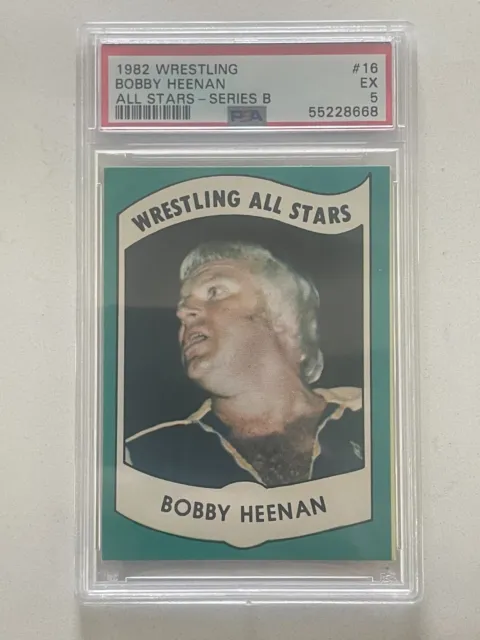 1982 Wrestling All Stars #16 Bobby Heenan Series B psa 5 ex