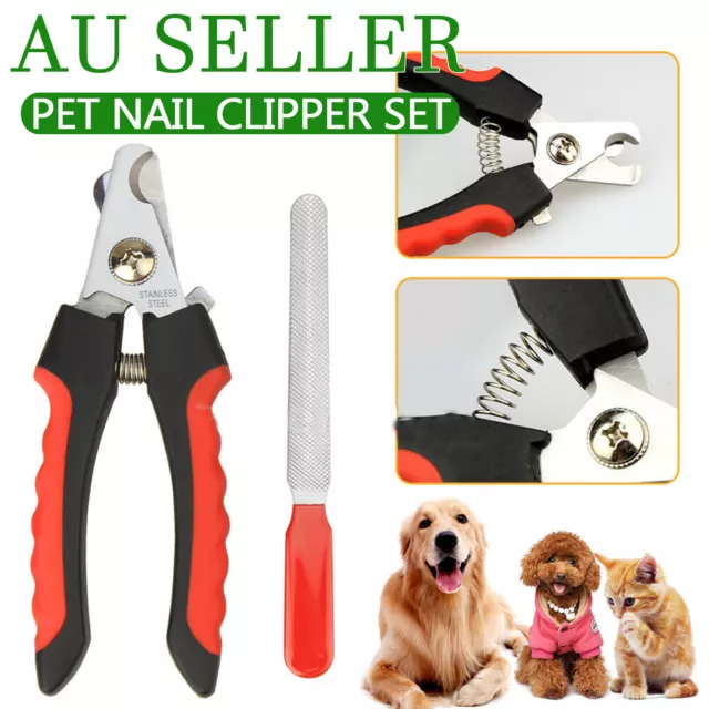 Pet Dog Cat Nail Clippers Professional Toe Trimmer Clipper Grooming Steel Tools