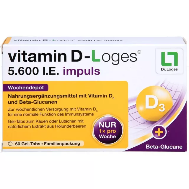 Vitamine D-Loges 5.600 I.e. Impulsions Wochendepot Kta 60 Pièces PZN15228097