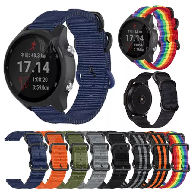 Per Garmin Forerunner 265 Vivoactive 5 4 3 Venu 3 2 cinturino in nylon tessuto