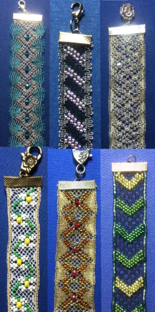 Torchon Beaded Bracelets Kits - Original Design by Harlequin Lace Torchon