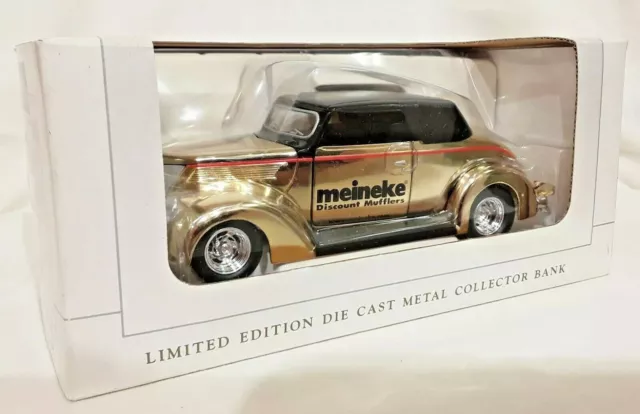 Limited Edition SpecCast Die Cast Metal Collector Bank Meineke 1937 Ford