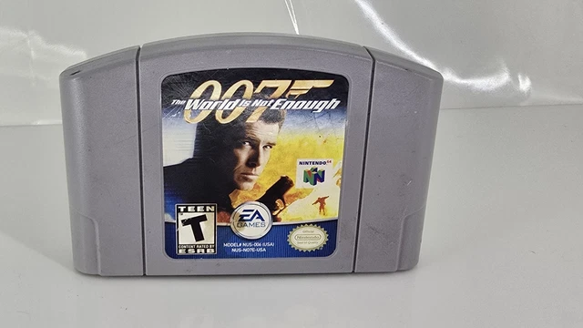 007 THE WORLD Is Not Enough Nintendo 64 N64 James Bond Auténtico