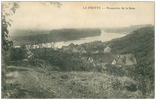 95.LA FRETTE.n°12856.PERSPECTIVE DE LA SEINE