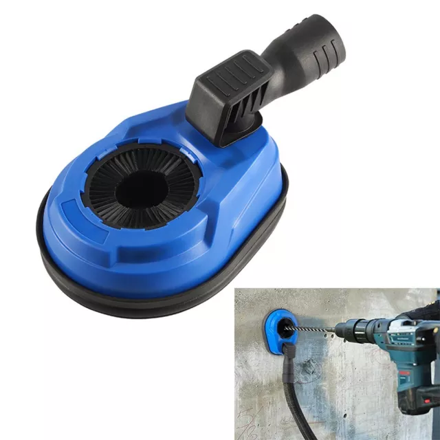 Blue Black Electric Drill Dust Cover with Multiple Drilling Bore Options