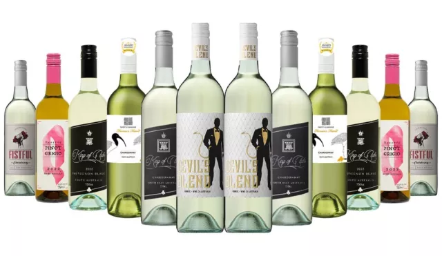 Festive Special White Wine Mixed 12x750ml RRP$226.00 Free Shipping/Return