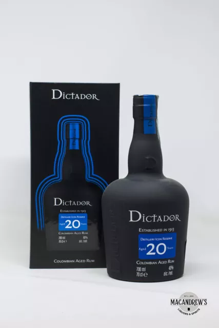 Colombian Aged Rum DICTADOR Distillery Icon Reserve 20yo con Box