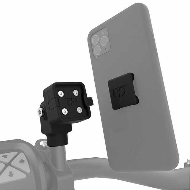 Support Autocollant Pour GPS Vélo - Compatible Garmin Edge, Fixation Solide, Léger (Noir)