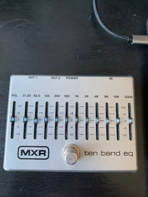 MXR M108S 10 Band Graphic EQ Equalizer Guitar Effects Pedal No Power Supply