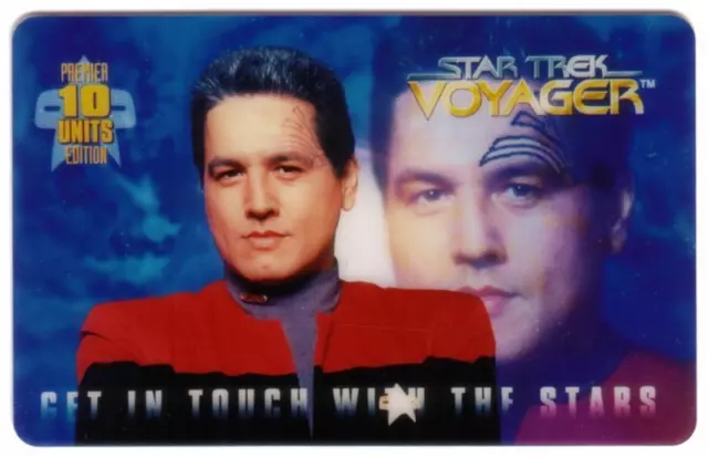 Star Trek - 10u Voyager Commander Chakotay Telefono Scheda