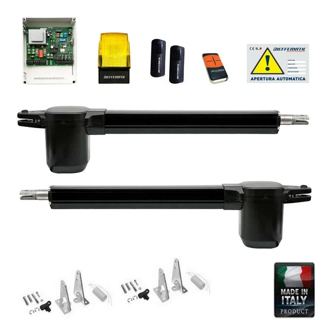 Kit Automazioni Cancello A Battente 2 Ante 230v Rx Multifrequenza Wifi