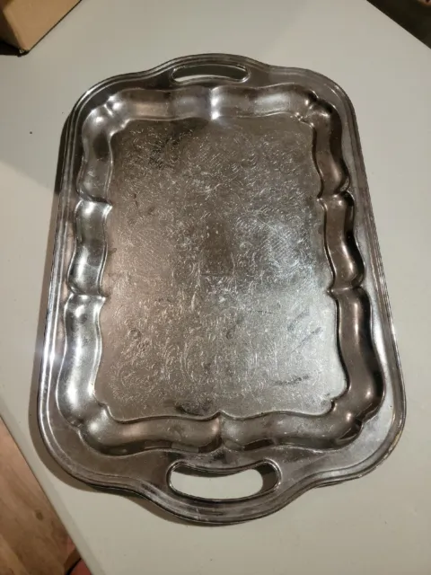 silver platter tray