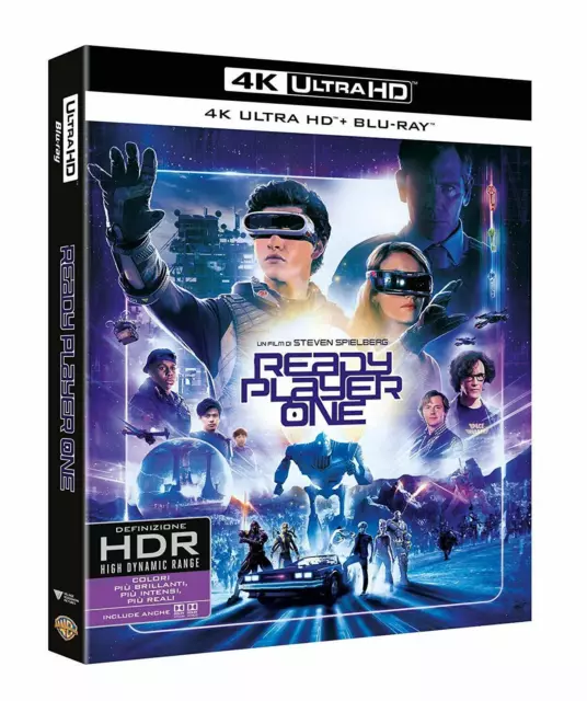 Blu Ray Ready Player One (4K Ultra HD + Blu-Ray) ⚠️SPEDIZIONE IMMEDIATA ⚠️...NEW