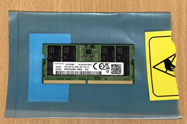 Samsung 16GB RAM DDR5 5600MHz PC5-5600B SODIMM Laptop Memory - M425R2GA3BB0-CWM