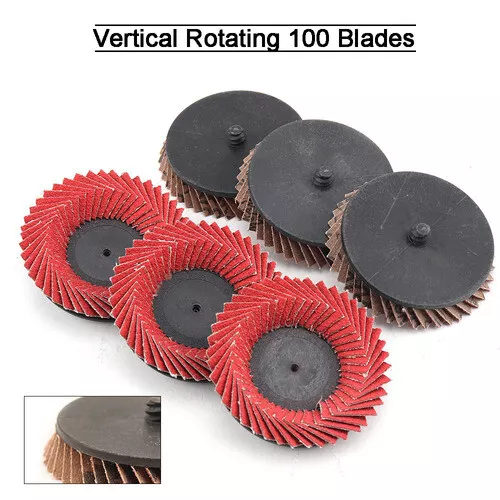 50Mm 2" Flap Sanding Grinding Wheel Type R Roll Lock Abrasive Disc Wheels 60Grit