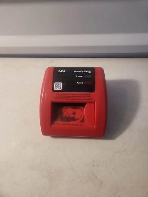AccuBANKER D450 Bleached Bill Money Auto Detector No Chord
