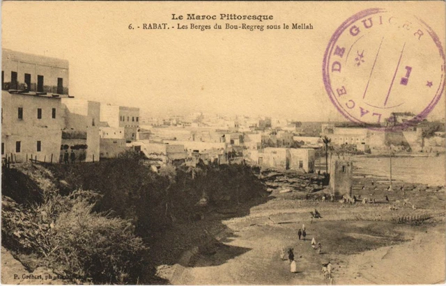 CPA AK Rabat - Les Berges du Bou-Regreg sous le Mellah MOROC (1082976)