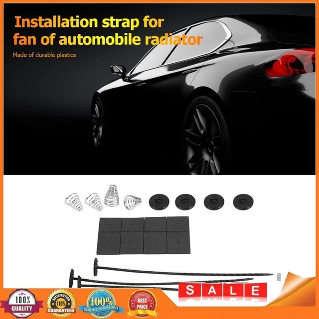 1 Set Universal Car Electric Radiator Cooling Fan Mount Fitting Kit Ties Straps