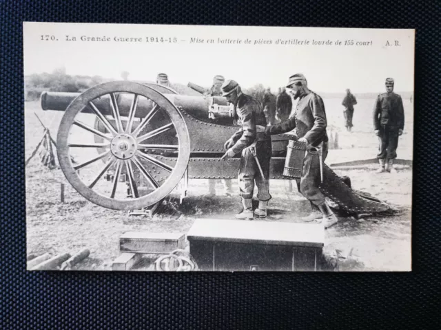 CPA La Grande Guerre 1914-1915 - Heavy Artillery Parts Batterying