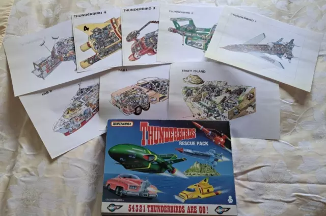 Thunderbirds Matchbox Rescue Pack 1992 all original  - MIB COMPLETE
