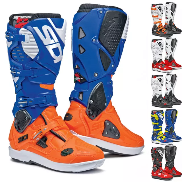 Sidi Crossfire 3 SRS Boots Off-Road Motorcycle Motocross Enduro Dirtbike Boots
