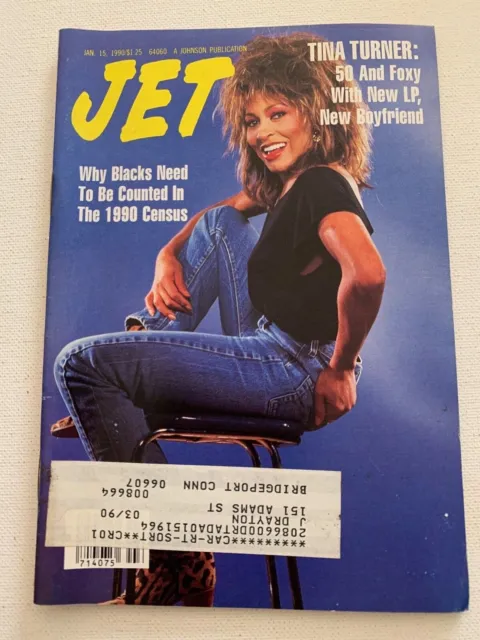 Jet Magazine Jan 15, 1990 Tina Turner: 50 and Foxy With New LP, New Boyfriend 