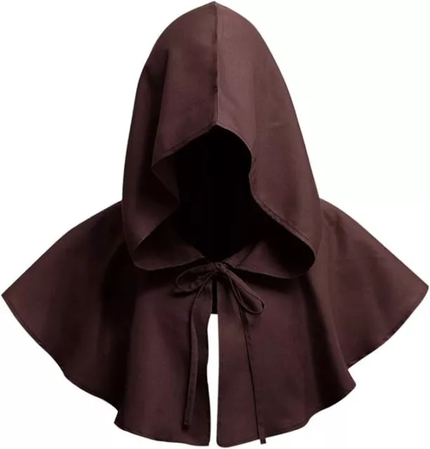 Halloween Grim Cowl Cloak Medieval Wicca Pagan Hood Hat Cosplay Costumes Hooded