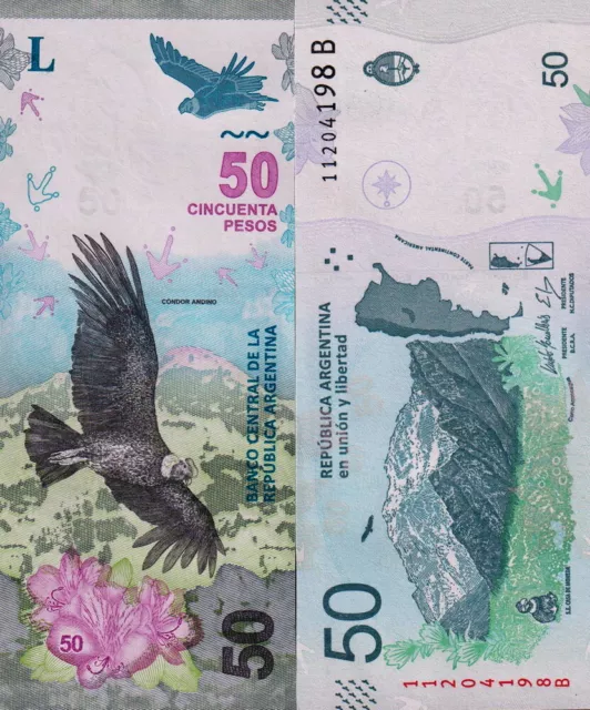 ARGENTINA - 50 pesos 2018 FDS - UNC