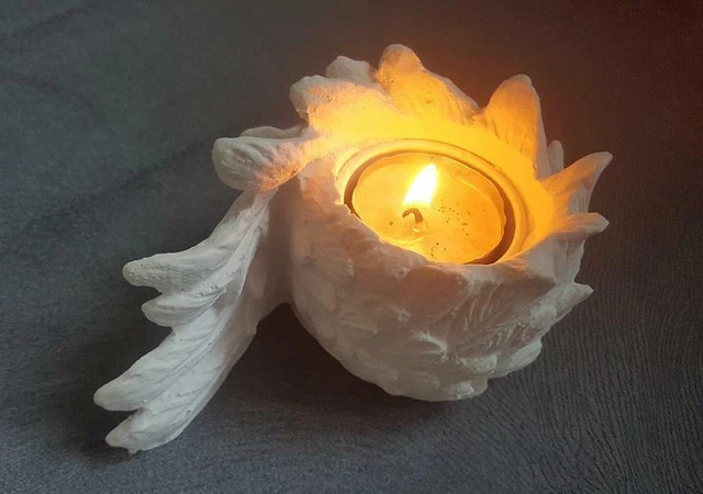 Moule silicone support bougie tealight bougeoir etoile 13cm candle