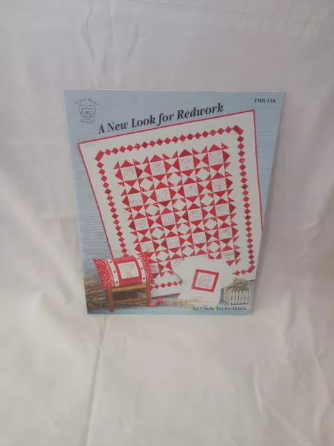 A New Look For Redwork Cindy Taylor Oates Quilt Pattern