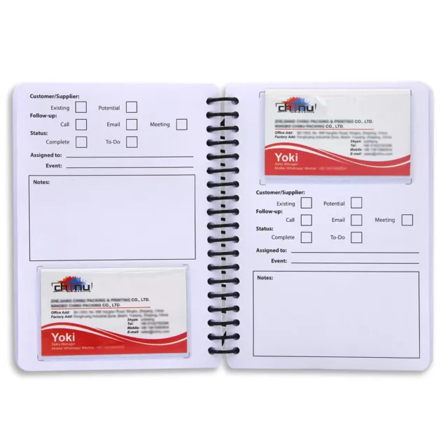 Business Card Organizer Business Card Holder Book, Portable Credit Card Organ...