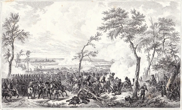 CARTE XIXE LA Bataille de Toulouse Napoléon Bonaparte Empire Batalla de