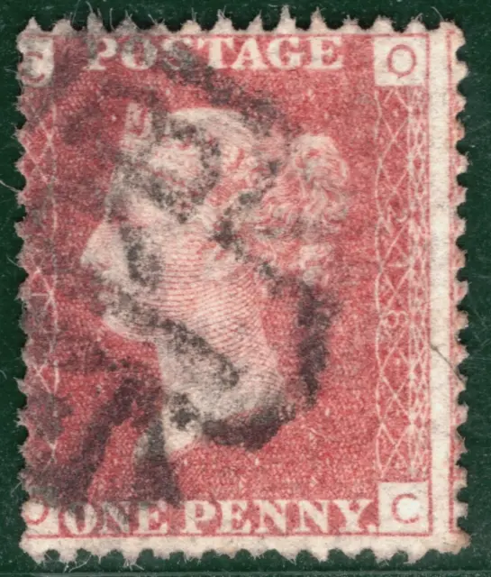 GB QV PENNY RED SG.43/44 1d Plate 218 Rare Experimental *NPB* Cancel Used RBR87